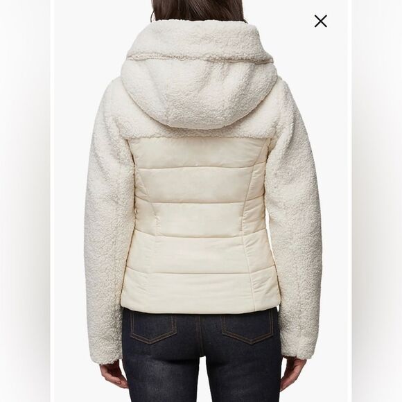 Soia and Kyo Mixed Media Faux Shearling Jacket
 size M - Picture 5 of 11